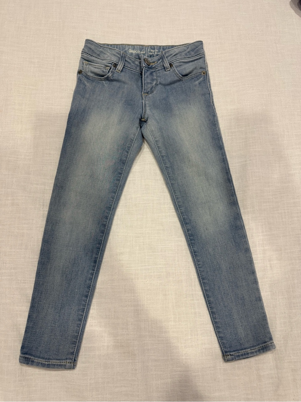 GapKids Girls Size 6 regular Super Skinny Light Blue Jeans